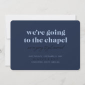 Save The Date Aller à la chapelle Enregistrer la date (Marine) (Devant)