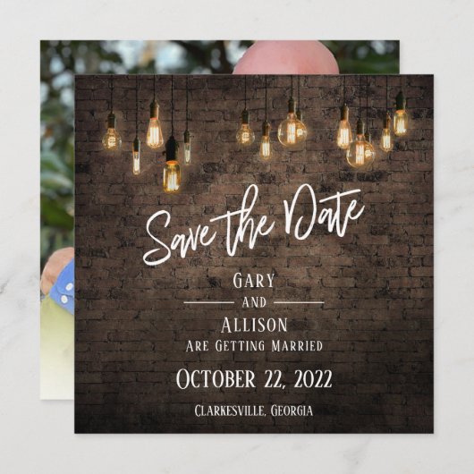 Save The Date Allison et Gary V2 (Devant / Derrière)