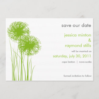 Save The Date Allium in the Grass Sauvez la date