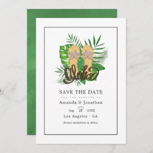 Save The Date Aloha Summer Beach Mariage Enregistrer La Date