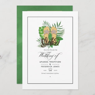 Save The Date Aloha Summer Beach Mariage Enregistrer La Date