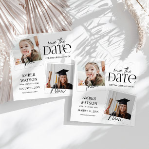 Save The Date Alors et maintenant 2 Photo Diplôme