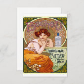 Save The Date Alphonse Mucha Becher Woman Art Nouveau (Devant / Derrière)
