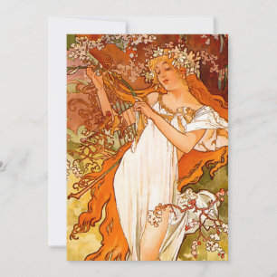 Save The Date Alphonse Mucha Printemps Art Nouveau