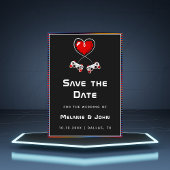 Save The Date Amateurs de jeux Retro Gamer Geek Funny Nerdy Simp