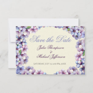 Save The Date Ambiance romantique et poétique Pastel Lilac