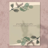 Save The Date Ambiance romantique Feuilles mariage Enregistrer l