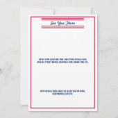 Save The Date American ou State Family Reunion Rouge Blanc Bleu (Dos)