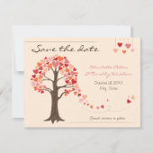 Save The Date Amour Arbre Coeurs Mariage Enregistrer la date (Devant)