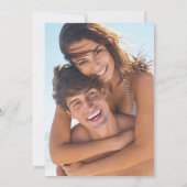 Save The Date Amour et mariage sur la plage Photo Enregistrer la (Dos)