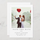 Save The Date Amour éternel, sauvegardez la date, annonce (Devant / Derrière)