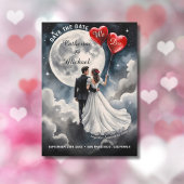 Save The Date Amour romantique sur Cloud Neuf Mariage Fairytale