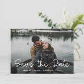 Save The Date Amour Whimsical | Trois photos (Debout devant)