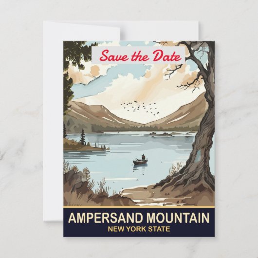 Save The Date Ampersand Mountain, État de New York, (Devant)