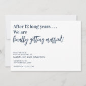 Save The Date Amusant Finalement Mariage Enregistrer La Date (Devant)