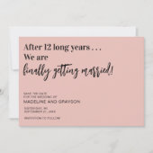 Save The Date Amusant Finalement Mariage Enregistrer La Date (Devant)