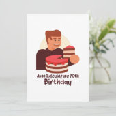 Save The Date amusant juste en profitant de mes 70 ans de discou (Debout devant)