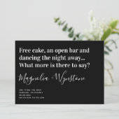 Save The Date Amusante Typographie Moderne Mariage Enregistrer L (Debout devant)