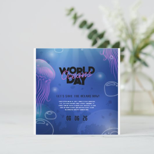 Save The Date Amusants Neon Glow Blue Green Pool Party Boys Anni (Debout devant)