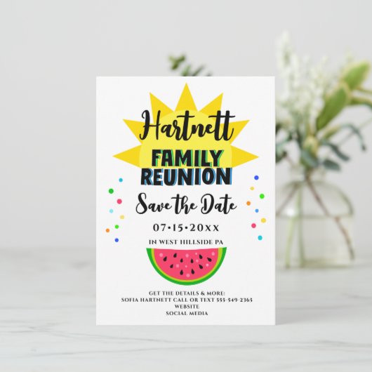 Save The Date Amusement & Reunion Famille Sun Appartement Enregi (Debout devant)