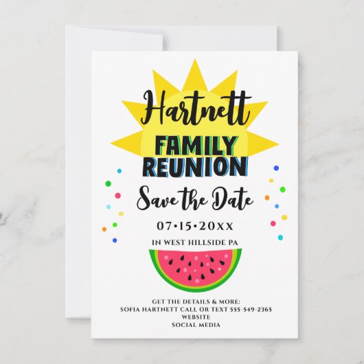 Save The Date Amusement & Reunion Famille Sun Appartement Enregi (Devant)