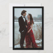 Save The Date Ancienne Fortune Moderne Formel Mariage Luxe Chic (Dos)