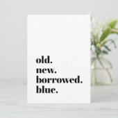 Save The Date Ancienne Nouvelle Police Empruntée Bleue Moderne M (Debout devant)