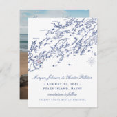 Save The Date ANCIENNE VERSION Peaks Island Enregistrer la date (Devant / Derrière)