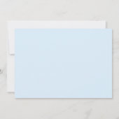 Save The Date Andrea Bleu Ciel Élégant Mariage (Dos)