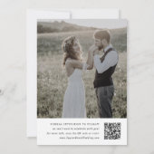 Save The Date ANDREA Simple Moderne Minimaliste Monogramme Maria (Dos)