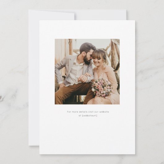 Save The Date Anemone Bouquet Mariage Enregistrer La Date (Dos)
