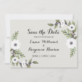 Save The Date Anémones peintes - Enregistrer la date (Devant)