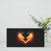 Save The Date Angel Fire Heart with Wings (Debout devant)