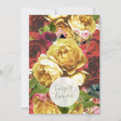 Save The Date Anglais Garden Boho Rose Circle Enregistrer La Dat (Dos)