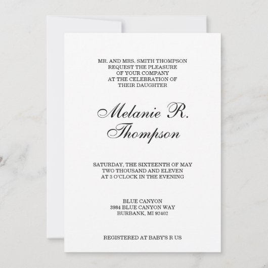 Save The Date Animaux et fleurs (Dos)