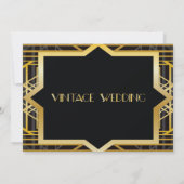 Save The Date Années folles Gatsby Style Enregistrer la date (Dos)