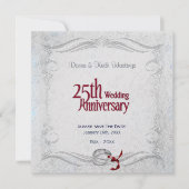 Save The Date Anniversaire de l'argent (Devant)