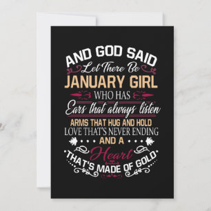 Save The Date Anniversaire Et Dieu A Dit Qu'Il Y Ait Janvier F