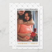 Save The Date Anniversaire minimaliste (Devant / Derrière)