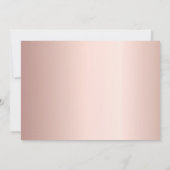 Save The Date Anniversaire photo collage rose en or confetti (Dos)