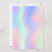 Save The Date Anniversaire photo rose violet (Dos)