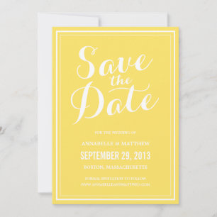 Save The Date Annonce d'appel à la date de sauvegarde en calligr