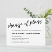 Save The Date Annonce de changement de date de mariage (Debout devant)