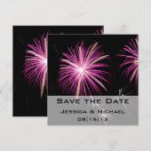 Save The Date Annonce de feu d'artifice pour la réservation de d (Devant / Derrière)