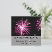 Save The Date Annonce de feu d'artifice pour la réservation de d (Debout devant)