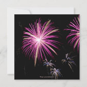 Save The Date Annonce de feu d'artifice pour la réservation de d (Dos)