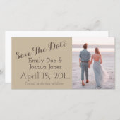 Save The Date Annonce de fiançailles simple Enregistrer la date (Devant / Derrière)