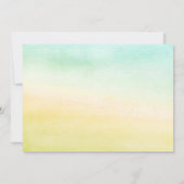 Save The Date Annonce de mariage à la paume de coucher de soleil (Dos)