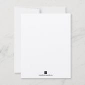 Save The Date Annonce de mariage asiatique avec hei rouge pour s (Dos)