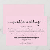 Save The Date Annonce de mariage élégante moderne rose clair (Devant / Derrière)